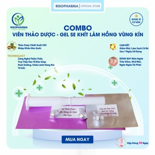 COMBO Thảo Dược Vùng Kín Giảm Nấm Ngứa, Tiêu V.i.ê.m, Khử Mùi, Ngừa Tái Phát - Gel Se Khít, Làm Hồng Lành Tính Êm Dịu