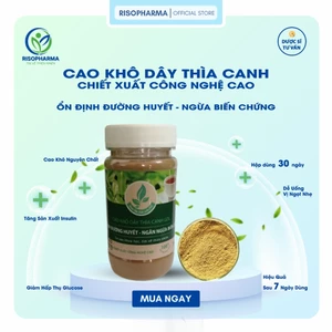 Dây Thìa Canh Dạng Cao Khô Nguyên Chất Giúp Ổn Định Đường Huyết, Ngừa Biến Chứng Tiểu Đường, Giảm Mỡ Máu