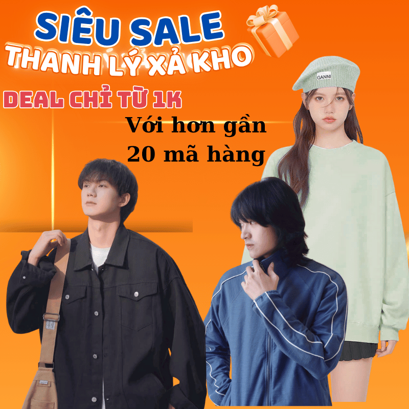 Xả Kho - Áo khoác - Quần short - Áo thun,... Hàng Tồn kho Nam Nữ