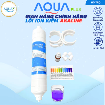 Lõi lọc nước tạo Ion Kiềm Alkaline nâng PH chống oxy hóa tặng kèm 01 lọ quỳ tím+bảng màu+2góc nhanhCAM KẾT CHÍNH HÃNG