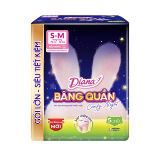 Băng vệ sinh quần, Băng sản dịch cho mẹ sau sinh Diana Comfy Night chống tràn 360 độ size L-XL 18 miếng rộng 70-105cm