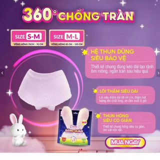 Băng vệ sinh quần, Băng sản dịch cho mẹ sau sinh Diana Comfy Night chống tràn 360 độ size L-XL 18 miếng rộng 70-105cm