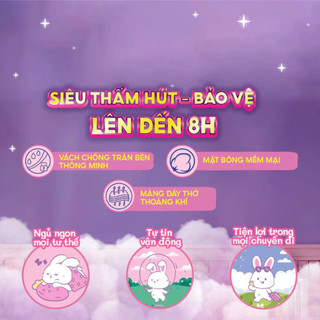 Băng vệ sinh quần, Băng sản dịch cho mẹ sau sinh Diana Comfy Night chống tràn 360 độ size L-XL 18 miếng rộng 70-105cm