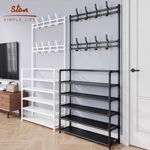 STON kệ giầy đa năng, Giá để giày và mũ nhiều tầng giá để giày dép có móc treo tiên lợi giá