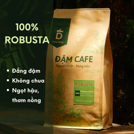 Cafe rang mộc ĐẮNG NHIỀU,ĐẬM VỊ, cà phê LÂM ĐỒNG dùng để pha phin, pha máy nguyên chất ROBUSTA(100%)