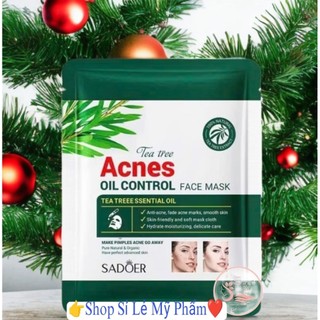Mặt Nạ Acnes Chiết Xuất Tràm Trà Kiềm Dầu Ngừa Mụn Giảm Bí Tắc Chân Lông Dưỡng Trắng Mờ Thâm