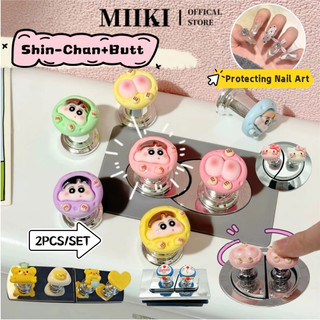 Set 2 Nút Nhấn Xả Nước Bồn Cầu Vệ Sinh - Nút Nhấn Tránh Chạm Đặc Biệt Móng Tay Nail Xả Công Tắc Nắp Vệ Sinh Tay Cầm