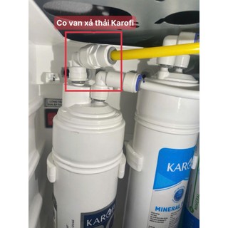 Phụ Kiện Co Van Xả Thải Dành Cho Màng RO Máy Lọc Nước Karofi (Co 2 đầu ra dây 6)
