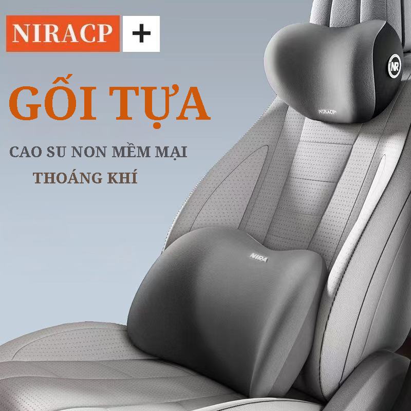 Gối Tựa Lưng Tựa Đầu Cao Su Mềm êm ái Dùng Cho Ghế Ô Tô Ghế Văn Phòng Hỗ Trợ Cột Sống Giảm Đau Mỏi