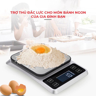 Cân Tiểu Ly Điện Tử Nhà Bếp Mini Định Lượng 0.1g - 5kg Làm Bánh Độ Chính Xác Cao, Đếm Tự Động - Kèm 3 Pin AAA