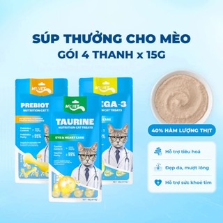 Súp Thưởng MR VET Cho Mèo, Bổ Sung Omega 3, Prebiotics, Taurine Hỗ Trợ Dinh Dưỡng Toàn Diện