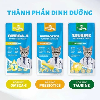 Súp Thưởng MR VET Cho Mèo, Bổ Sung Omega 3, Prebiotics, Taurine Hỗ Trợ Dinh Dưỡng Toàn Diện