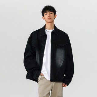Áo Khoác Jeans Denim Jacket Unisex Form Rộng Line Wash 2 Color.