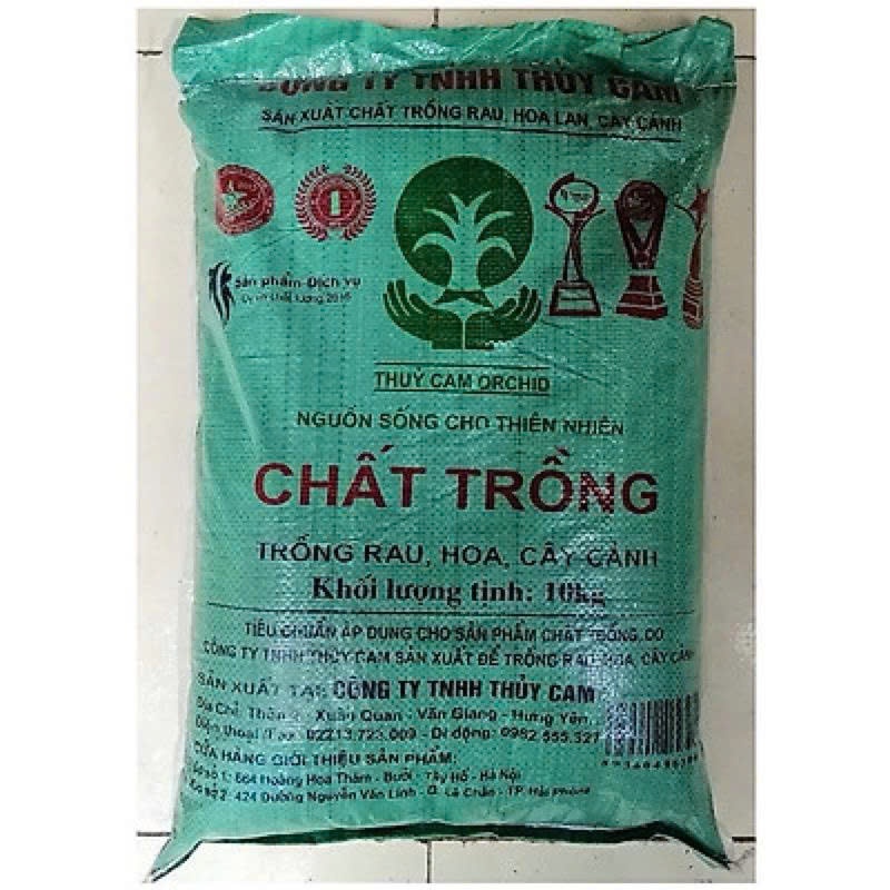 1 bao Đất Trồng Thủy Cam Bao 10KG- đất Cung Cấp Dinh Dưỡng Cho Cây và hoa siêu tốt