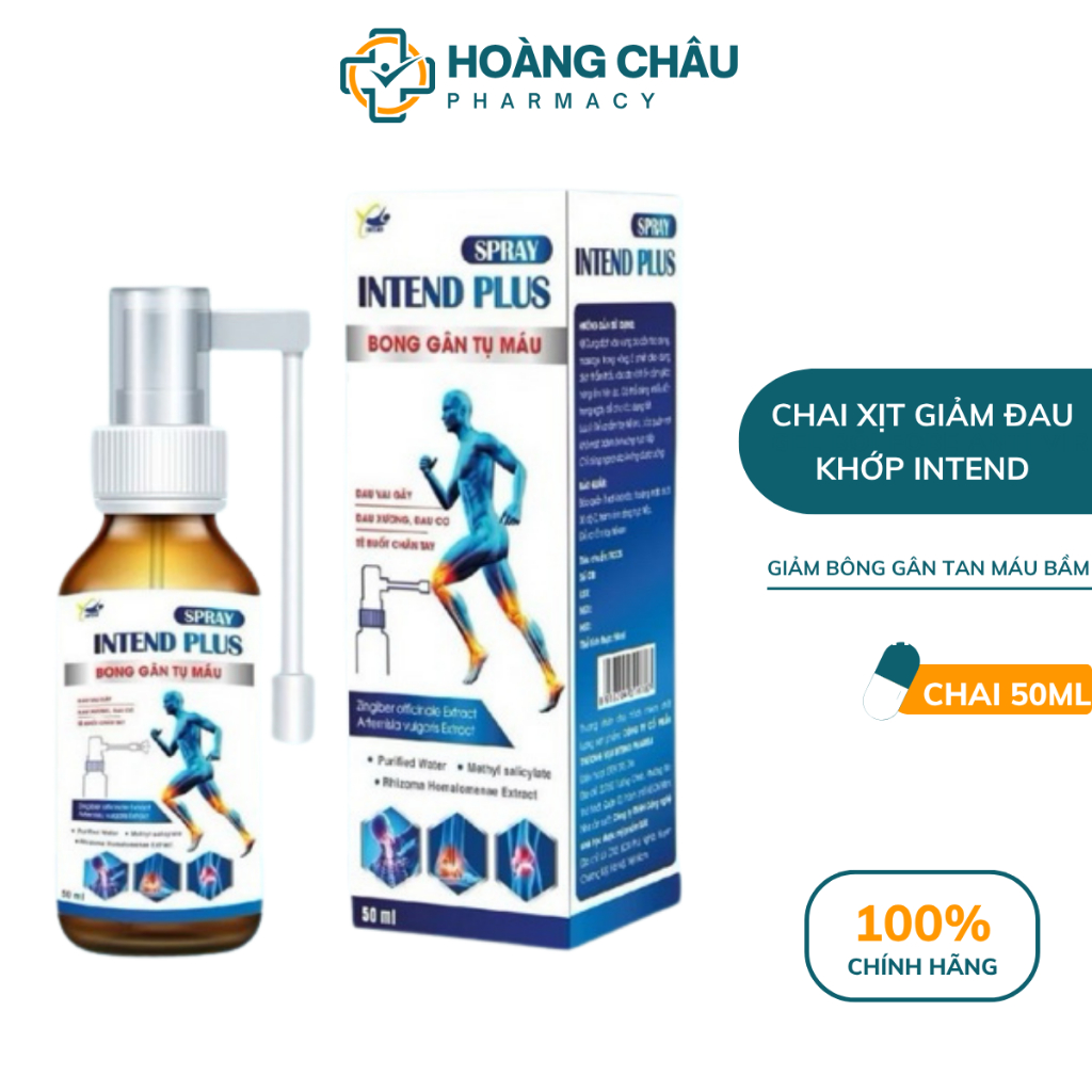 Xịt Giảm Đau Xương Khớp Intend Spray Plus – Giảm Nhức Mỏi, Bong Gân ...