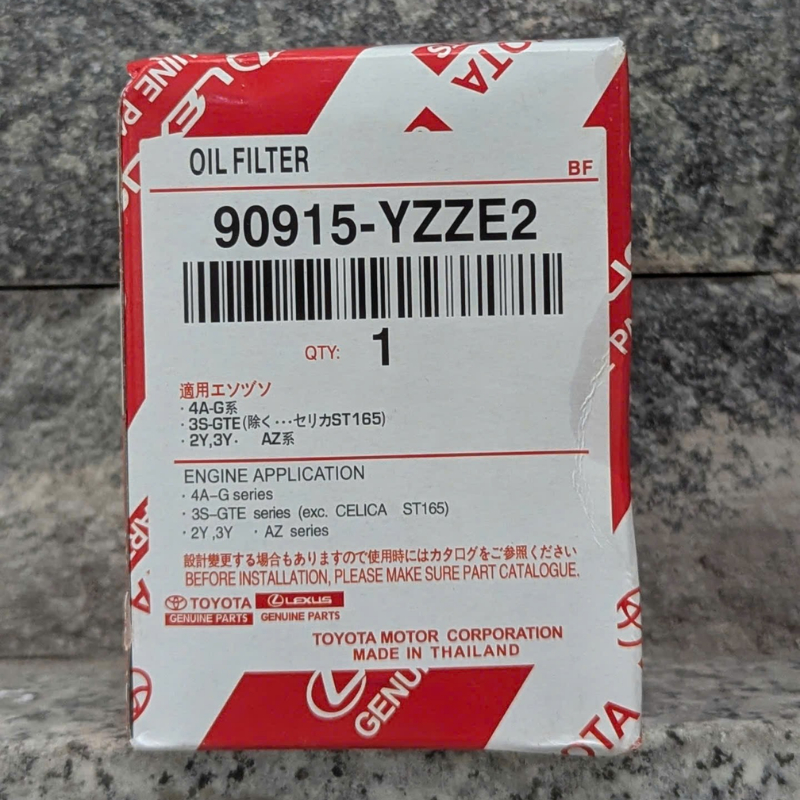 Lọc Nhớt, Lọc Dầu Động Cơ Xe TOYOTA Vios, Camry, Altis, Yaris, Wigo, Rav4, Zace (Mã: 90915YZZE2)