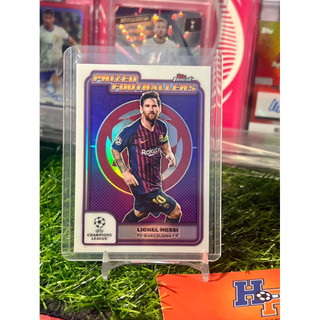 Thẻ bóng đá Lionel Messi Prized Footballer Topps Chrome Finest UCL 2024/25