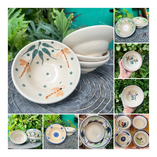 Chén Chiết Yêu Cao Cấp Vẽ Con Gà Trống/Cá/Chim/Tôm/Phết/Chỉ/Hoa Văn Cổ Xưa Đường Kính 13cm - Gốm Xưa Cho Người Hoài Niệm