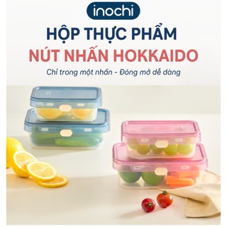 Hộp thực phẩm nút nhấn INOCHI Hokkaido – Nắp kín khí, cao cấp, đóng mở dễ dàng