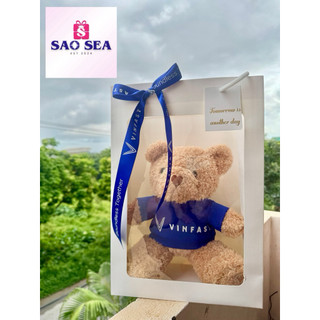 Gấu bông Vinfast xinh xắn, lông xoắn siêu mềm mịn và đáng yêu, size 30cm