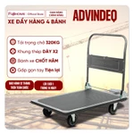 Xe đẩy hàng 4 bánh tải trọng chở 320kg gấp gọn ADVINDEQ Nhập Khẩu, xe kéo hàng xếp gọn đa năng bánh xe chốt  hãm — ảnh 1
