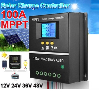 Ảnh 2 – MPPT Bộ điều khiển năng lượng mặt trời 30A/60A/80A/100A Thích hợp 12V/24V/36V/48V sạc đầy ắc quy có tự ngắt