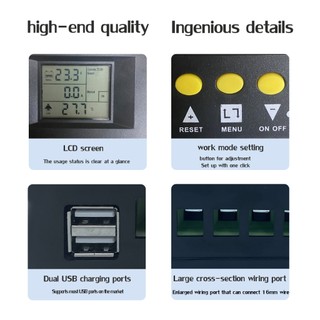 Ảnh 5 – MPPT Bộ điều khiển năng lượng mặt trời 30A/60A/80A/100A Thích hợp 12V/24V/36V/48V sạc đầy ắc quy có tự ngắt