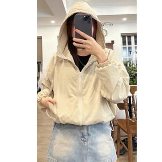 Áo gió Đũi trơn và thêu 2 lớp dành cho nữ , mềm , mặc thoải mái , dành cho bạn < 60kg<1m63 shop Long