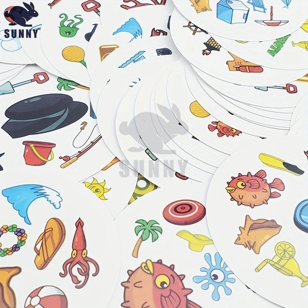 Trò chơi spot it món quà lý tưởng cho những người đam mê trò chơi bài dobble trong một hộp đầy màu sắc