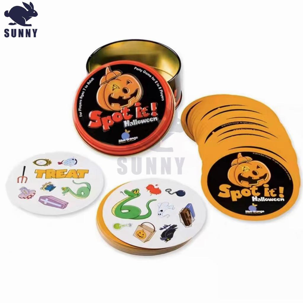 Trò chơi spot it món quà lý tưởng cho những người đam mê trò chơi bài dobble trong một hộp đầy màu sắc