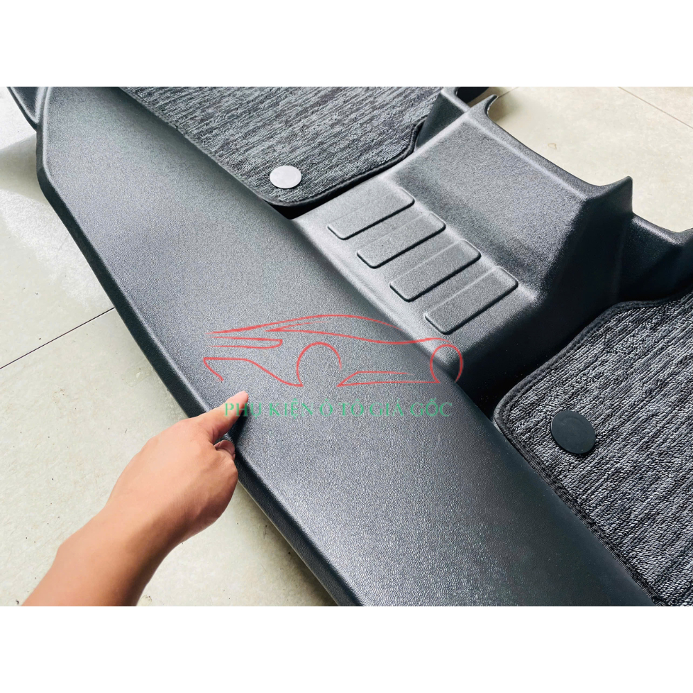 Thảm lót sàn NHỰA 5D TRÀN VIỀN xe Kia Seltos 2019 - 2025 Thảm NHỰA TPE 5D đúc nguyên khối theo xe - 2 hàng