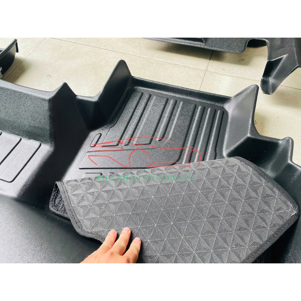 Thảm lót sàn NHỰA 5D TRÀN VIỀN xe Kia Seltos 2019 - 2025 Thảm NHỰA TPE 5D đúc nguyên khối theo xe - 2 hàng