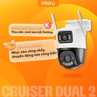 Camera 2 Mắt Kép Wifi Ngoài Trời IMOU Cruiser Dual S7XP/ S7XEP Đàm Thoại 2 Chiều - TRANGIATELECOM