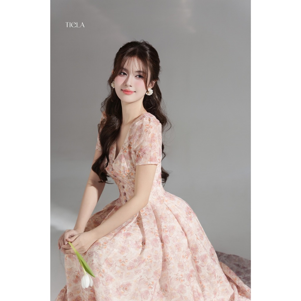 Đầm váy hoa cổ tim - Kane Dress