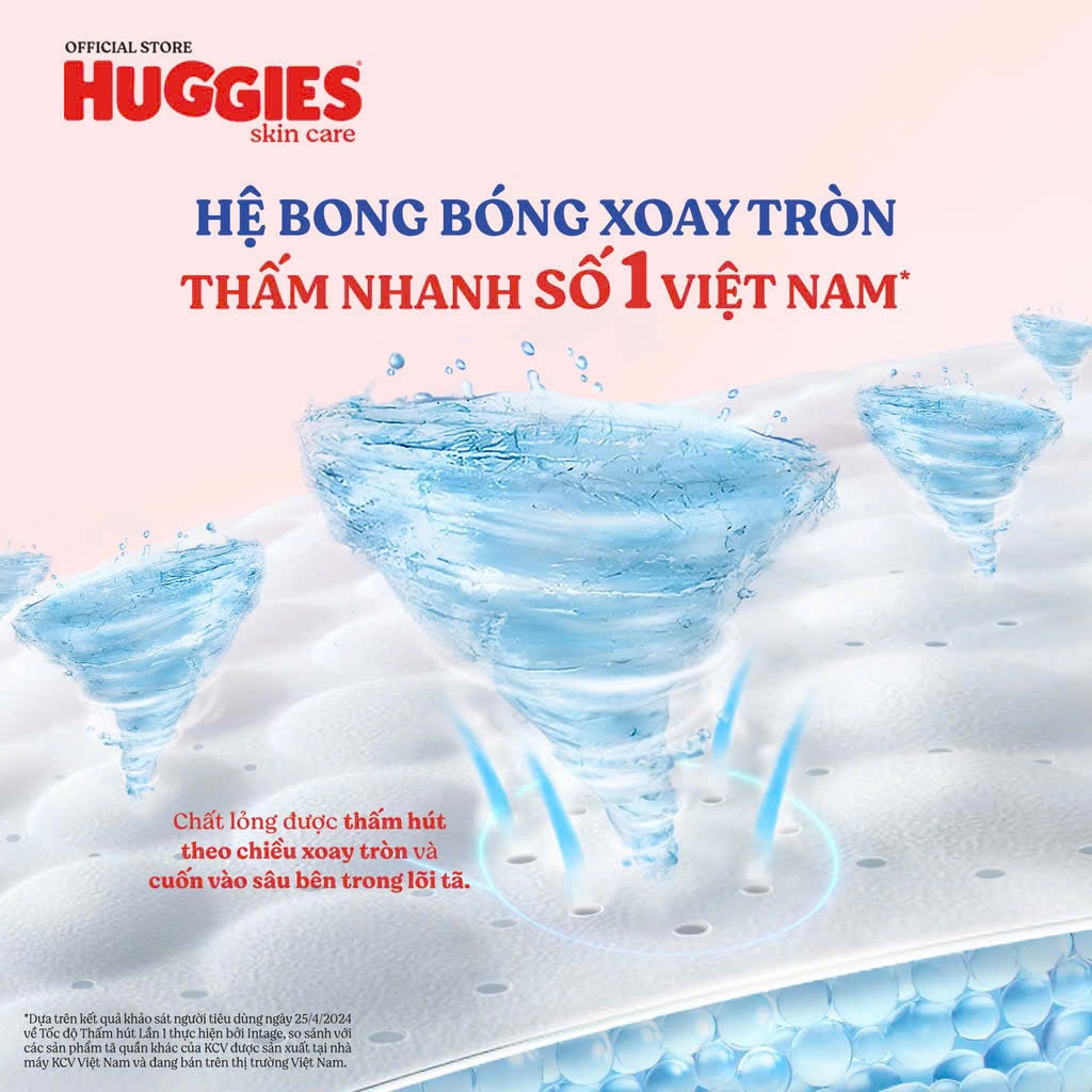 Tã quần Huggies Skincare tràm trà Mega Jumbo M102+4/L100+4/XL84+4/XXL76+4 hoalinh-homeshop