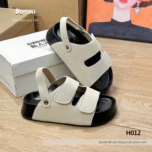 Dép sandal nữ ulzzang 2 quai dán SIL303 QCCC - Dép quai hậu nữ quai da mềm thời trang