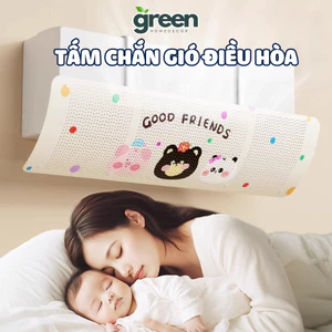 Tấm chắn gió điều hoà Greenhome đổi hướng gió điều hoà, Miếng chắn máy lạnh bảo vệ sức khoẻ gia đình