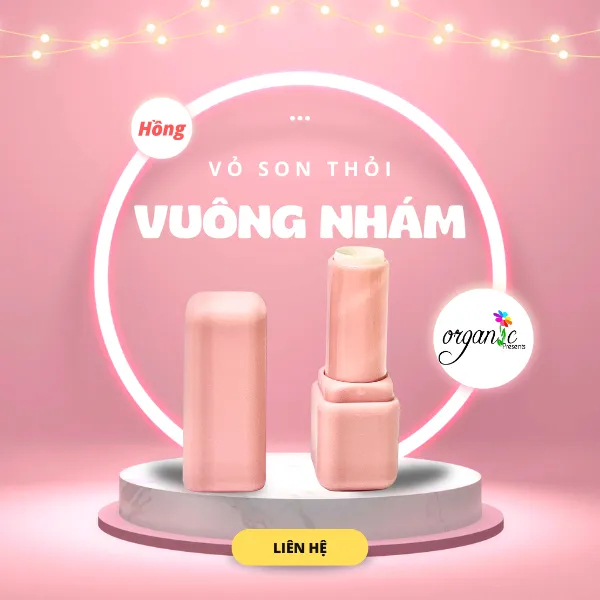 VỎ SON THỎI VUÔNG NHÁM (dùng khuôn 12.1mm)