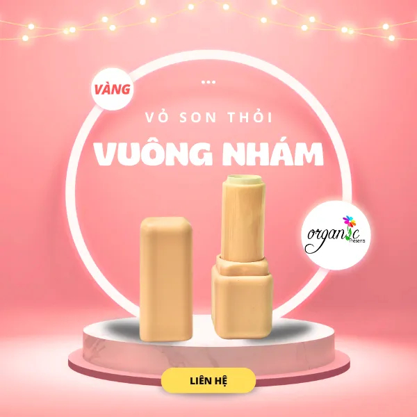 VỎ SON THỎI VUÔNG NHÁM (dùng khuôn 12.1mm)