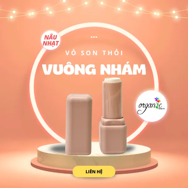 VỎ SON THỎI VUÔNG NHÁM (dùng khuôn 12.1mm)