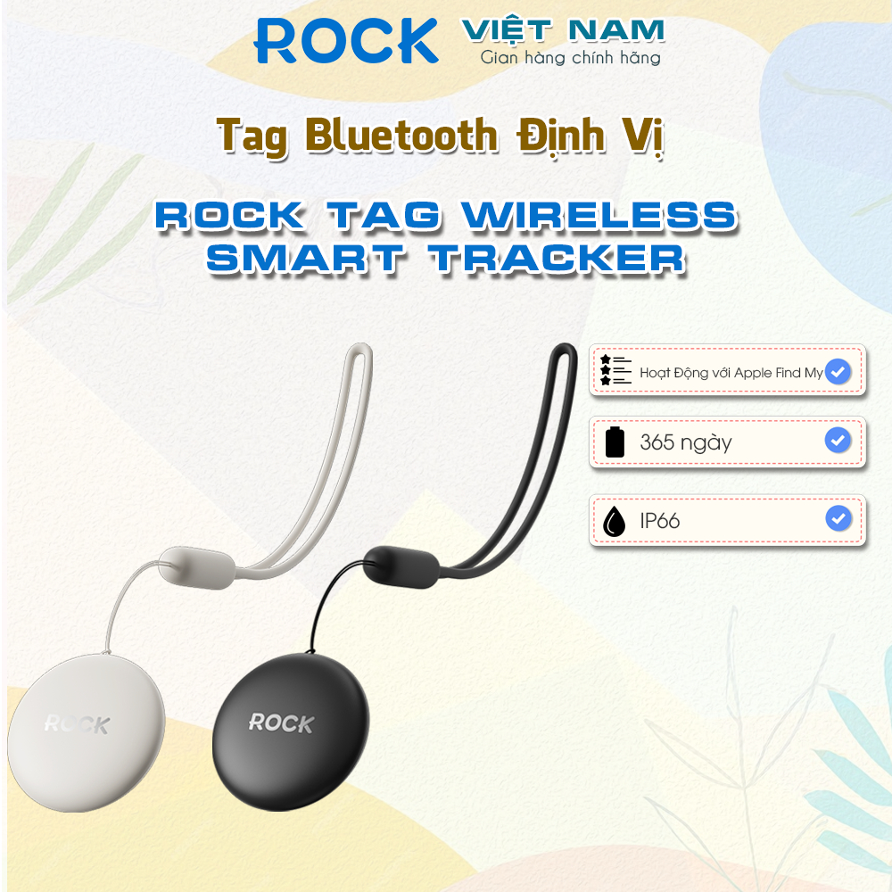Tag Bluetooth Định Vị ROCK Tag Wireless Smart Tracker -Pin lên tới 365 ...