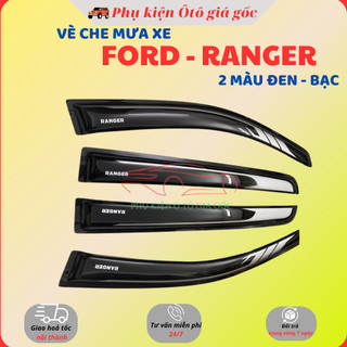 Vè Che Mưa Xe Ford Ranger 2014 - HIỆN NAY,  2 màu nhựa đen pha trắng, hàng Thái Lan