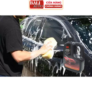 [ Chính hãng] Xà bông rửa xe làm sạch, tăng bóng bề mặt 3M™- Car Wash With Wax PN39000W - 1L