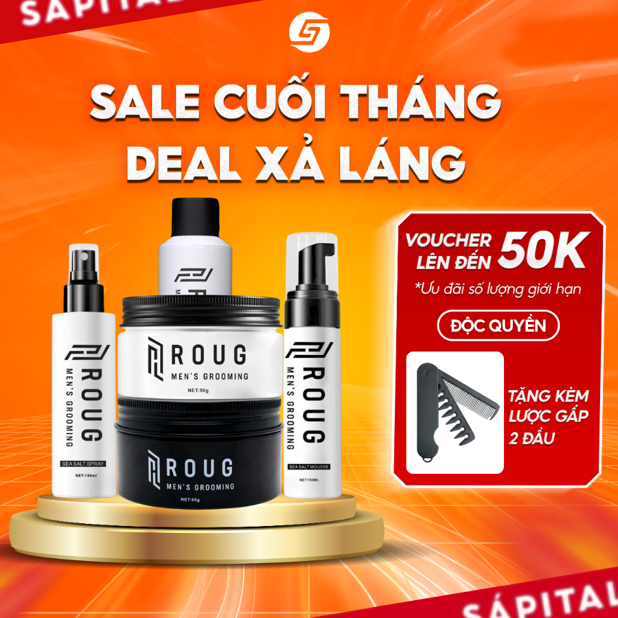 Sáp Vuốt tóc ROUG | Sáp vuốt tóc Matte Clay, Matt Clay, Bọt tạo kiểu ...