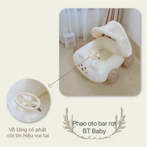 Phao xỏ chân thiết kế hình ô tô đa năng kèm mái che nắng mưa có thể tháo rời