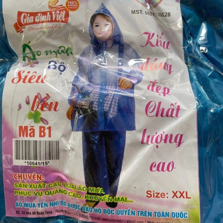 [5 BỘ] Combo 5 Bộ quần áo mưa tiện ích, Áo mưa bộ tiện ích cho người lớn và trẻ em