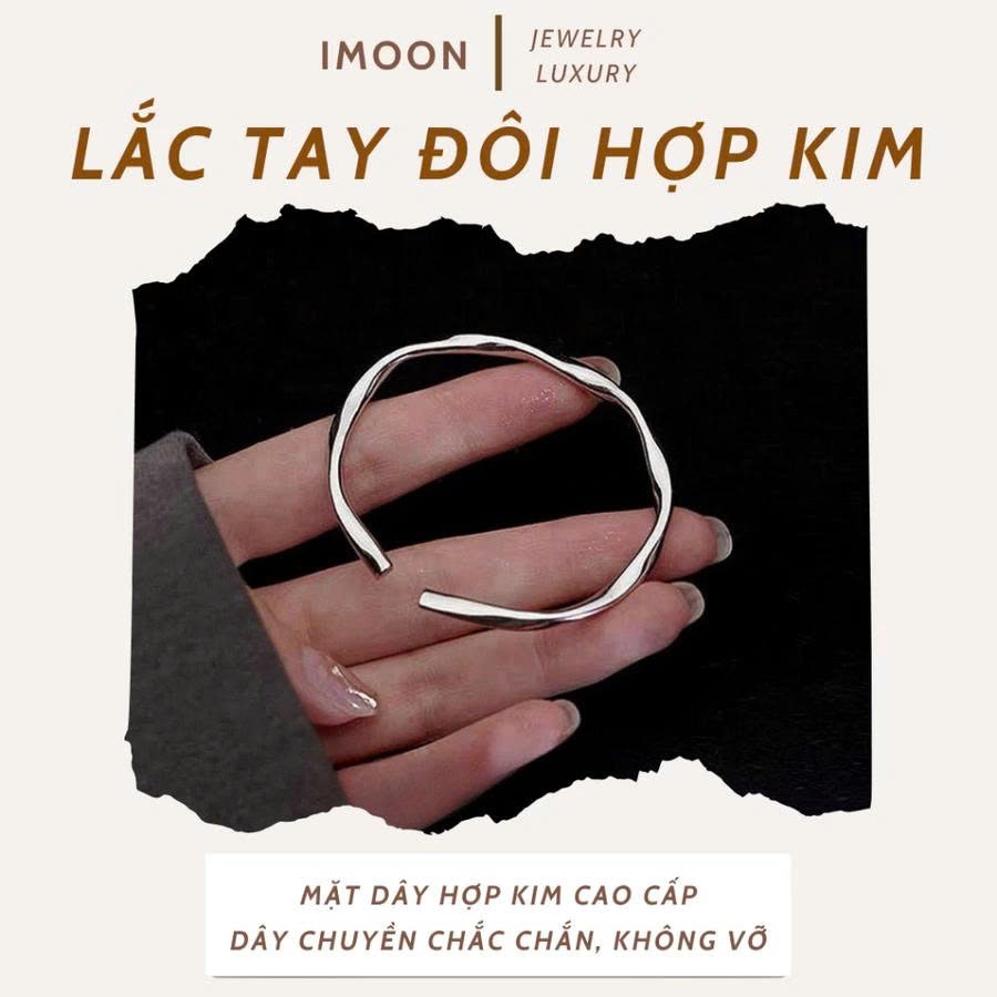 [ HỢP KIM BẠC ] Vòng Tay Đôi "Forever Us" bạc S925 Không Gỉ Tặng Người Yêu, Lắc Tay Đôi Tình Yêu IMOON041