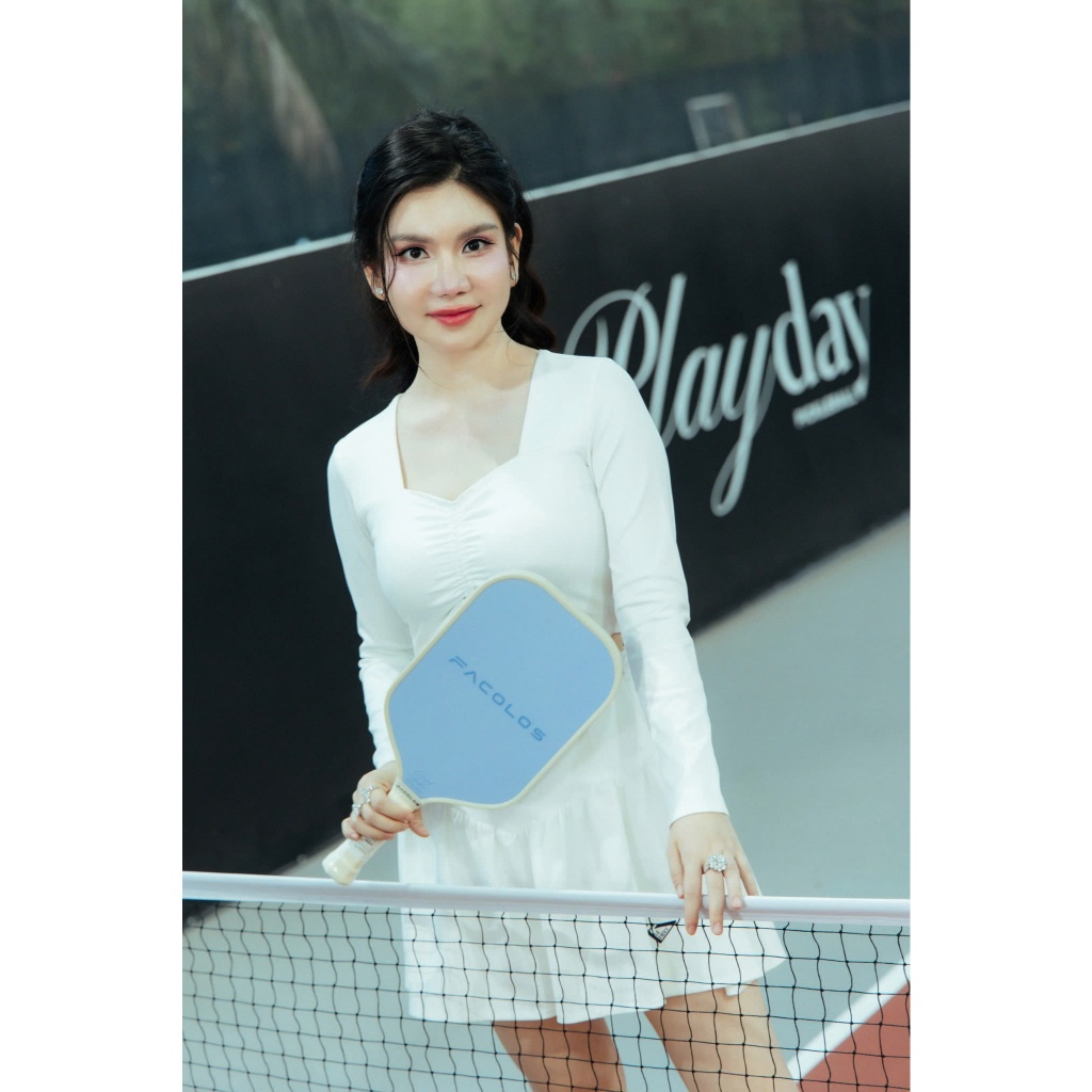 Vợt pickleball Facolos Colorful 16mm điểm chạm lớn, dễ kiểm soát, phù hợp cho người mới chơi