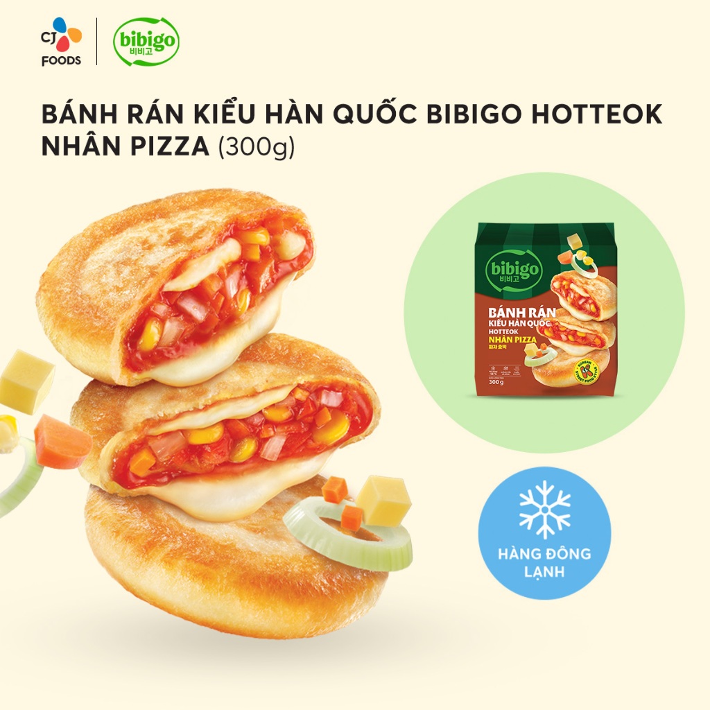 Bánh Rán Hàn Quốc Hotteok Nhân Pizza 120g (2 cái) /300g (5 cái ...