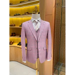 Bộ Suit nam thiết kế hồng caro ve nhọn một hàng khuy MRV463 — ảnh 2